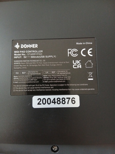 Donner Starrypad kontroler midi usb do produkcji muzyki